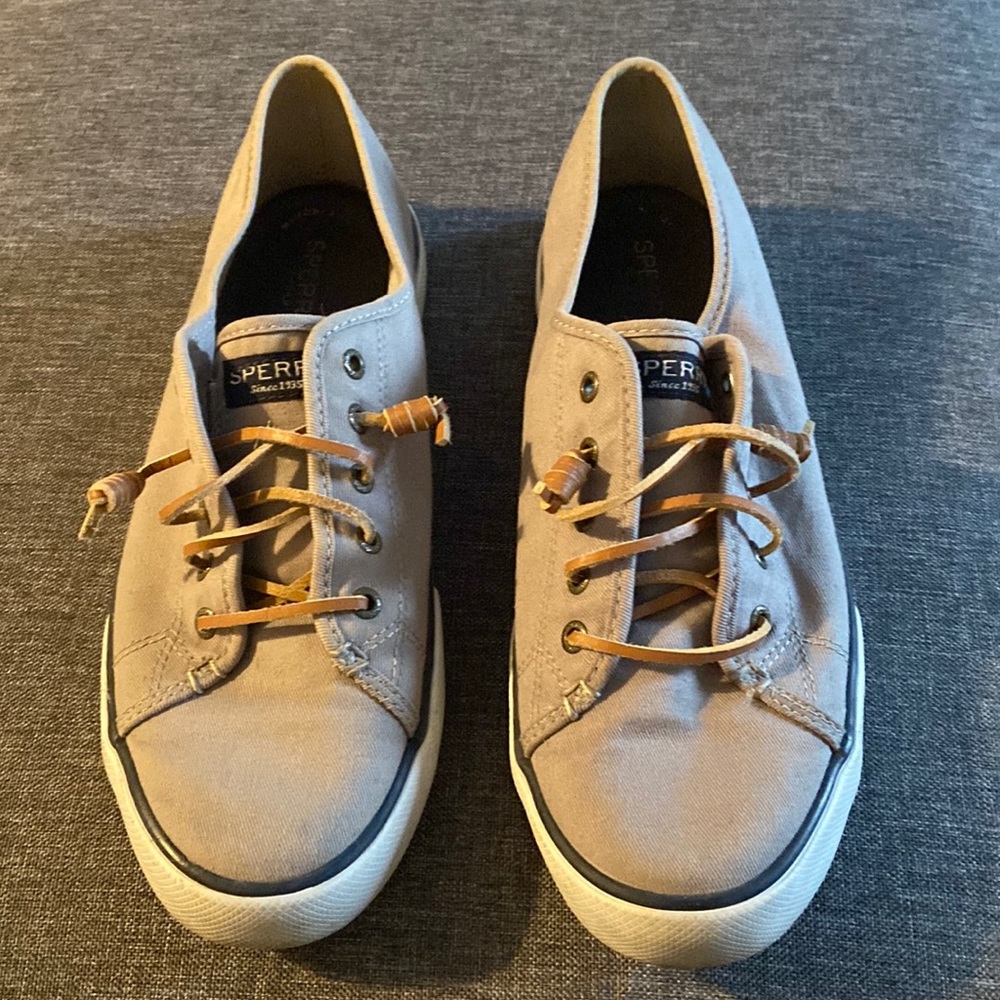 Grey Sperry sneakers